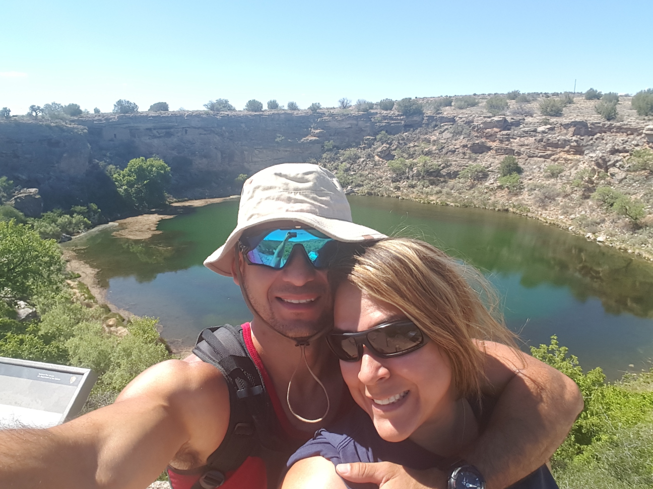 Happy couple taking a selfie outdoors after a Sedona Soul Retrieval retreat
